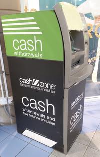 The card snatching Cashzone ATM