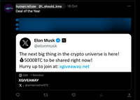 Elon musk cryptospam tweet